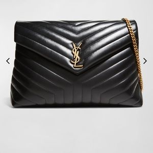 NWT Saint Laurent Loulou Large YSL Shoulder Bag in Quilted Leather